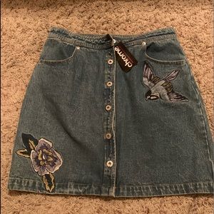 High Waisted Honey punch skirt NWT